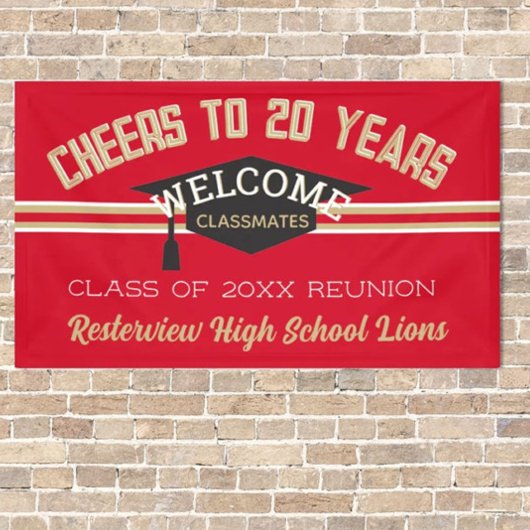 Custom 20-JÄHRIGE Wiedersehen-Banner Banner