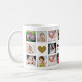 Custom 20 Photo Collage Family Is Everything Quote Kaffeetasse (Links)