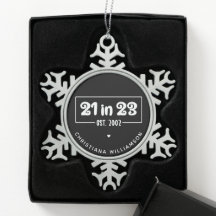 Custom 21. Geburtstag Geschenk 21 im 23. Est 2002