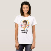 Custom 21. Geburtstag mit Foto-Shirt T-Shirt (Vorne ganz)