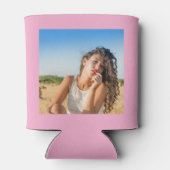 Custom 21st Birthday Pink Gold With Photo Dosenkühler (Rückseite)