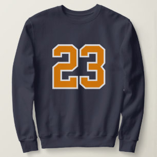 Custom 23 Sports Sweatshirt - Number Print Jersey