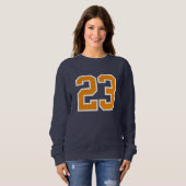 Custom 23 Sports Sweatshirt - Number Print Jersey (Vorne ganz)
