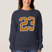 Custom 23 Sports Sweatshirt - Number Print Jersey (Vorderseite)