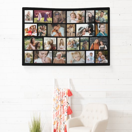 Custom 24 Foto Collage Party Banner (InSitu)