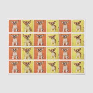 Custom 24 Photo Collage Your Pet Dog Picture On Seidenpapier