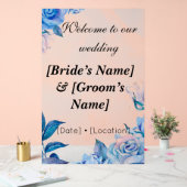 Custom 24" x36" Wedding Acrylic Sign Acrylschild (Hochzeit)