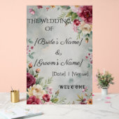 Custom 24" x 36" Wedding Acrylic Sign Acrylschild (Hochzeit)
