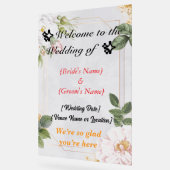 Custom 24" x 36" Wedding Acrylic Sign Acrylschild (Winkel)