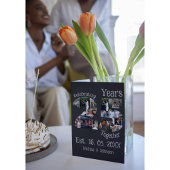 Custom 25. Hochzeitstag Foto Collage Karte