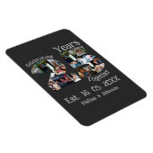 Custom 25. Hochzeitstag Foto Collage Magnet (Rechte Seite)