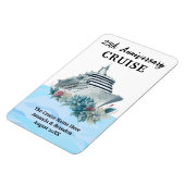 Custom 25th Anniversary Cruise Cabin Door Magnet (Linke Seite)