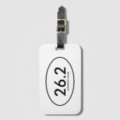 Custom 26.2 Marathon Gepäckanhänger (Vorderseite Vertikal)