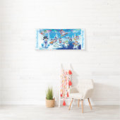 Custom 2,5' x 6' Christmas Vinyl Banner Snow-Szene (Insitu)