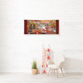 Custom 2.5' x 6' WeihnachtsVinyl Banner Santa Spie (Insitu)