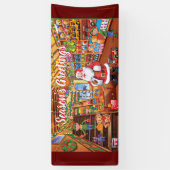 Custom 2.5' x 6' WeihnachtsVinyl Banner Santa Spie (Vertikal)