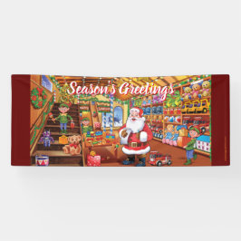 Custom 2.5' x 6' WeihnachtsVinyl Banner Santa Spie