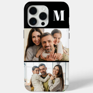 Custom 2 Family Photo & Monogrammed  Case-Mate iPhone Hülle