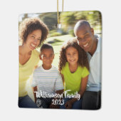 Custom 2 Foto 2 Side Family Foto Modernes Keramikornament (Links)