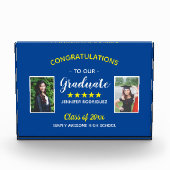 Custom 2 Foto Abschluss Herzlichen Glückwunsch Gra (Vorderseite)