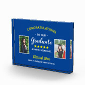 Custom 2 Foto Abschluss Herzlichen Glückwunsch Gra (Rechts)