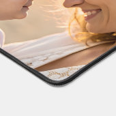 Custom 2 Foto and Year Calendar 2026 Large Mouse Schreibtischunterlage (Ecke)