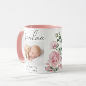 Custom 2 Foto Baby Oma Tasse (Vorderseite Links)