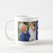 Custom 2 Foto Blue Best Grandad jemals Tasse (Links)