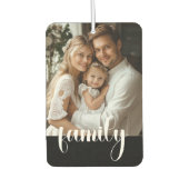 Custom 2 Foto FAMILY LIEBE XO Autolufterfrischer (Vorderseite)