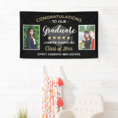 Custom 2 Foto Herzlichen Glückwunsch Graduate Absc Banner (Insitu)