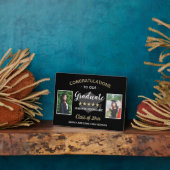 Custom 2 Foto Herzlichen Glückwunsch Graduate Absc Fotoplatte (Seite)