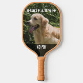 Custom 2 Foto Pet Hund Pickleball Paddel Schläger (Rückseite)