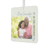 Custom 2 Fotos - Best Opa im Universum Autolufterfrischer (Links)