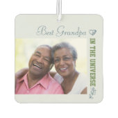 Custom 2 Fotos - Best Opa im Universum Autolufterfrischer (Rückseite)