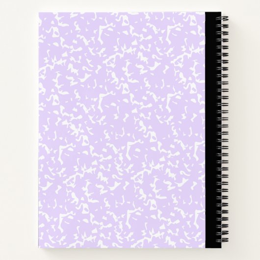 Custom 2 Fotos Collage Notebook mit Skriptname Notizblock (Rückseite)