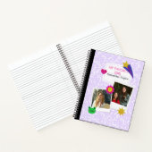 Custom 2 Fotos Collage Notebook mit Skriptname Notizblock (Innenseite)