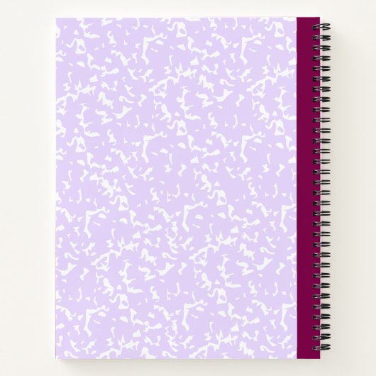 Custom 2 Fotos Collage Notebook mit Skriptname Notizblock (Rückseite)