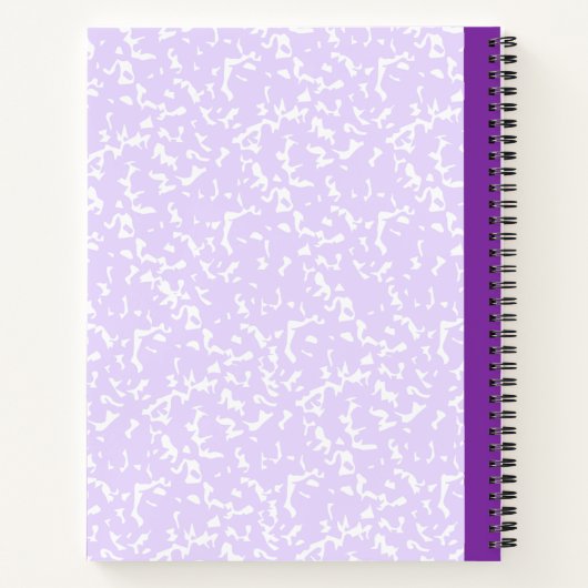 Custom 2 Fotos Collage Notebook mit Skriptname Notizblock (Rückseite)