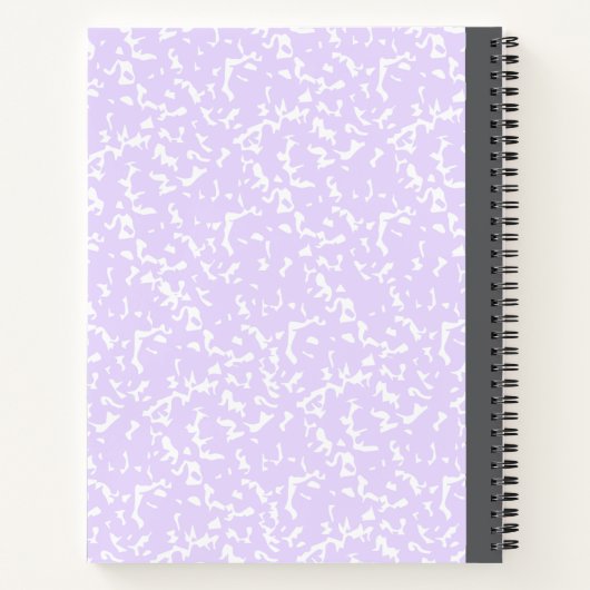 Custom 2 Fotos Collage Notebook mit Skriptname Notizblock (Rückseite)