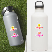 Custom 2 Names, Bottle Decal Label für Mädchen