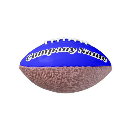 Custom 2 Panel Football with Text and Logo Design (Gedreht 90)