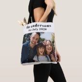 Custom 2 Photo and Text Personalized Tote Tasche (Von Nahem)