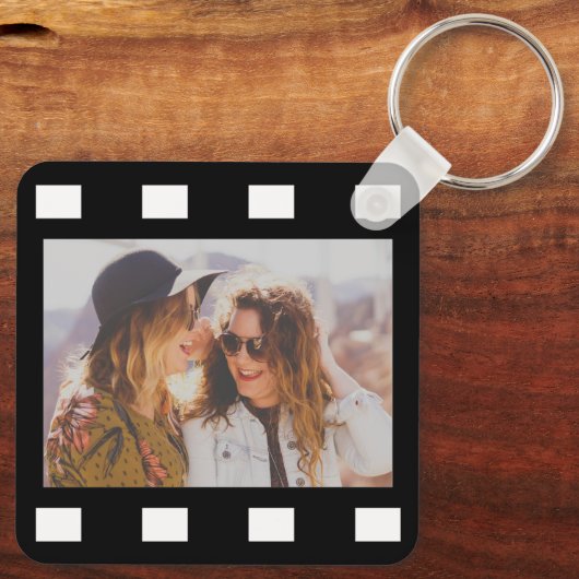 Custom 2 Photo Film Reel  Schlüsselanhänger (Rückseite)