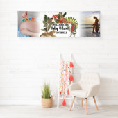 Custom 2 Photo Safari Baby Shower Sprinkle Banner (Insitu)