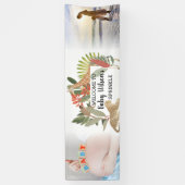 Custom 2 Photo Safari Baby Shower Sprinkle Banner (Vertikal)