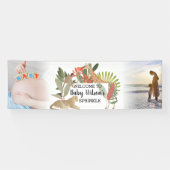 Custom 2 Photo Safari Baby Shower Sprinkle Banner (Horizontal)