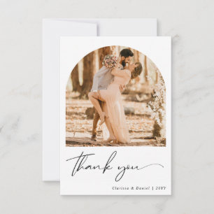 Custom 2 Sided Foto Wedding Dankeschön Card Dankeskarte