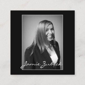 CUSTOM 2 X 2 MINIMALISTISCHES FOTO QUADRATISCHE VISITENKARTE