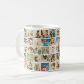 Custom 30 Fotos Moderne Familie und Haustiere Kaffeetasse (Vorderseite Links)