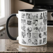 Custom 30 Fotos Moderne Familie und Haustiere Tasse